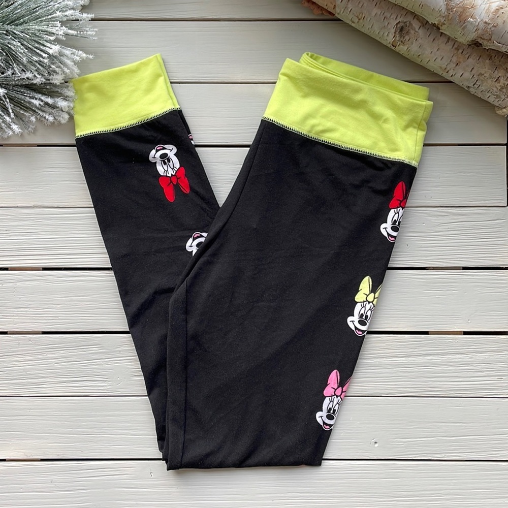 NWT Disney Minnie Stripe Athleisure Legging size M